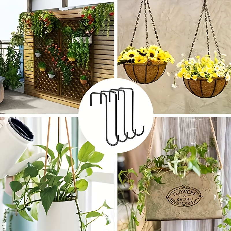 6 fence hooks heavy duty hooks hanging plants doors garden - Temu United  Arab Emirates