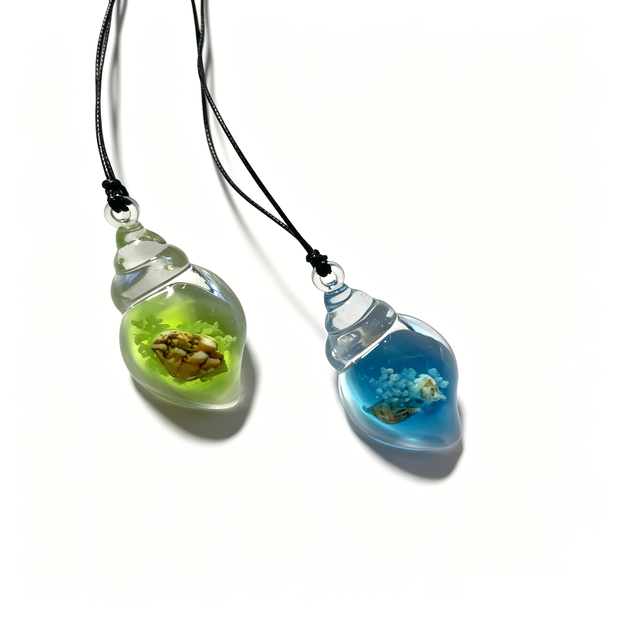 2pc Glow Seashell Necklaces, Romantic Nighttime Essentials