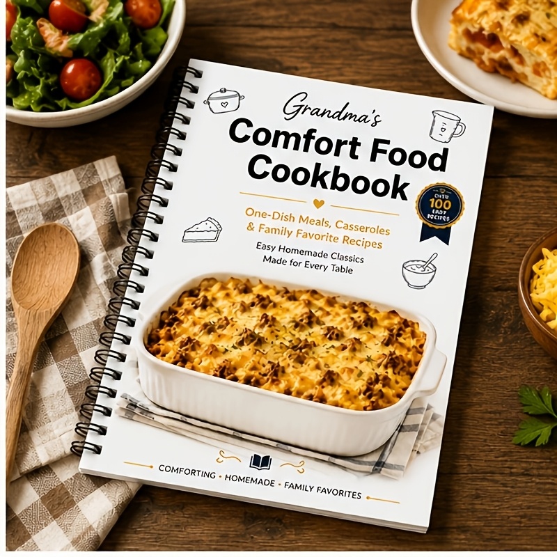 TEMU Grandma's Comfort Food Cookbook | 100+ Easy Homemade Casseroles, One-dish Meals & Family Favorite Recipes
