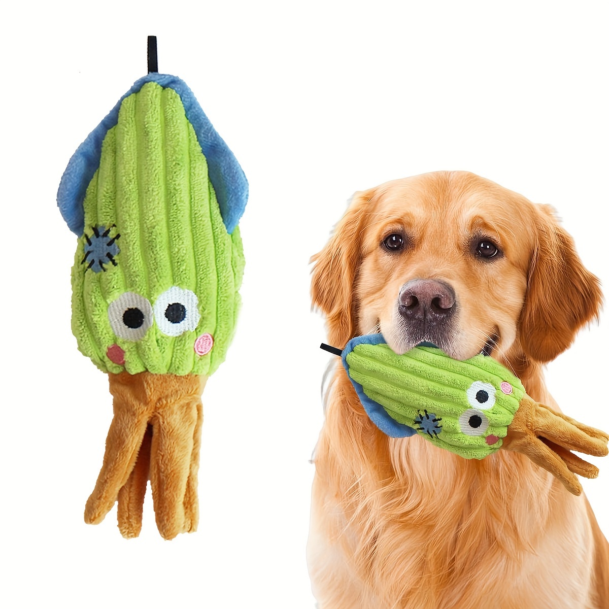 Dog Squeaky Chew Toy Durable Plush Teeth Toy Washable - Temu United Kingdom