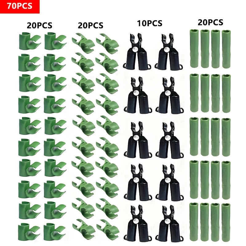 TEMU 50/70pcs/ Adjustable Plant Trellis Connector A-clip, Connecting , Swivel Clip, Suitable For Garden Plant Supports, 8mm Accessory Plant Climbing