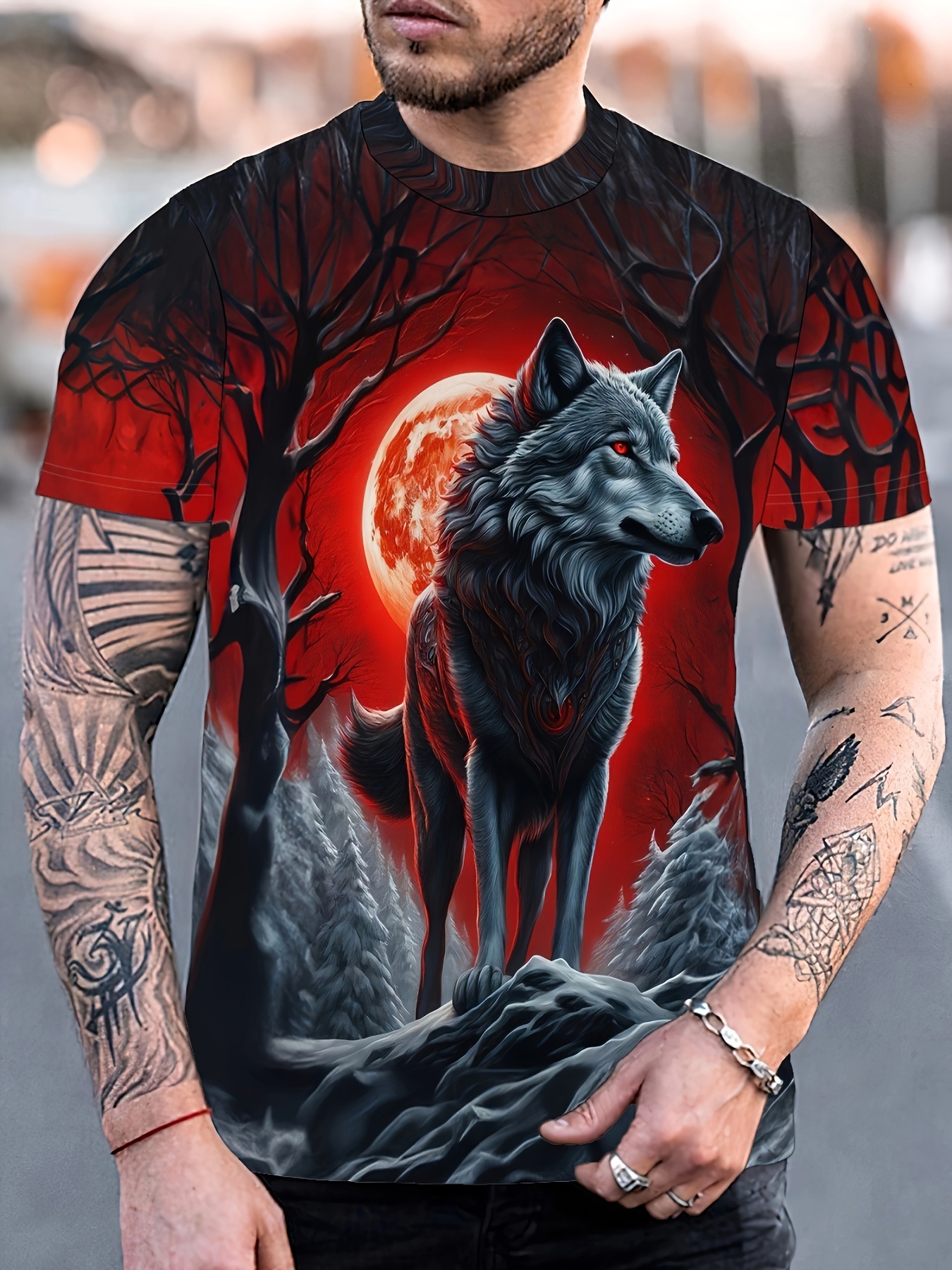 Wolf Shirt - Temu United States