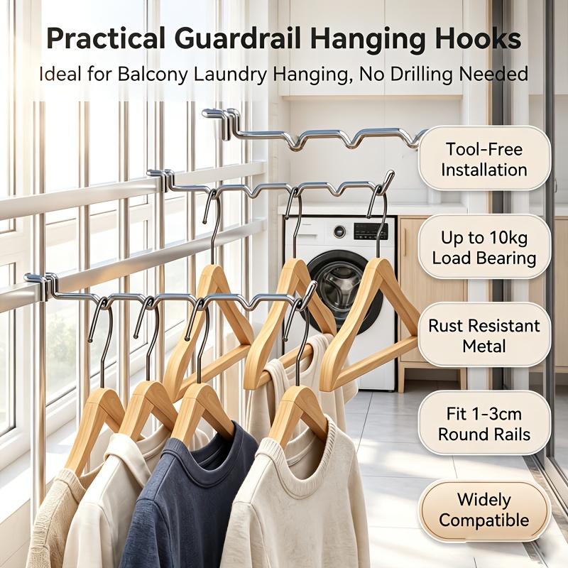 Portable Bag Hook with Multiple Hook Positions