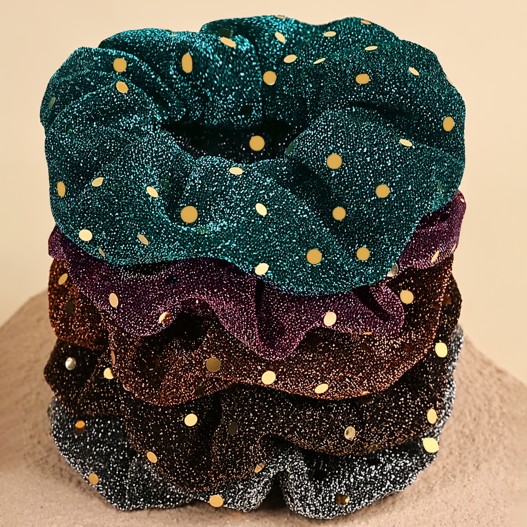 TEMU 5 pezzi di per capelli da festa da donna con paillettes multicolore, adatti per acconciature e decorazioni per capelli da donna
