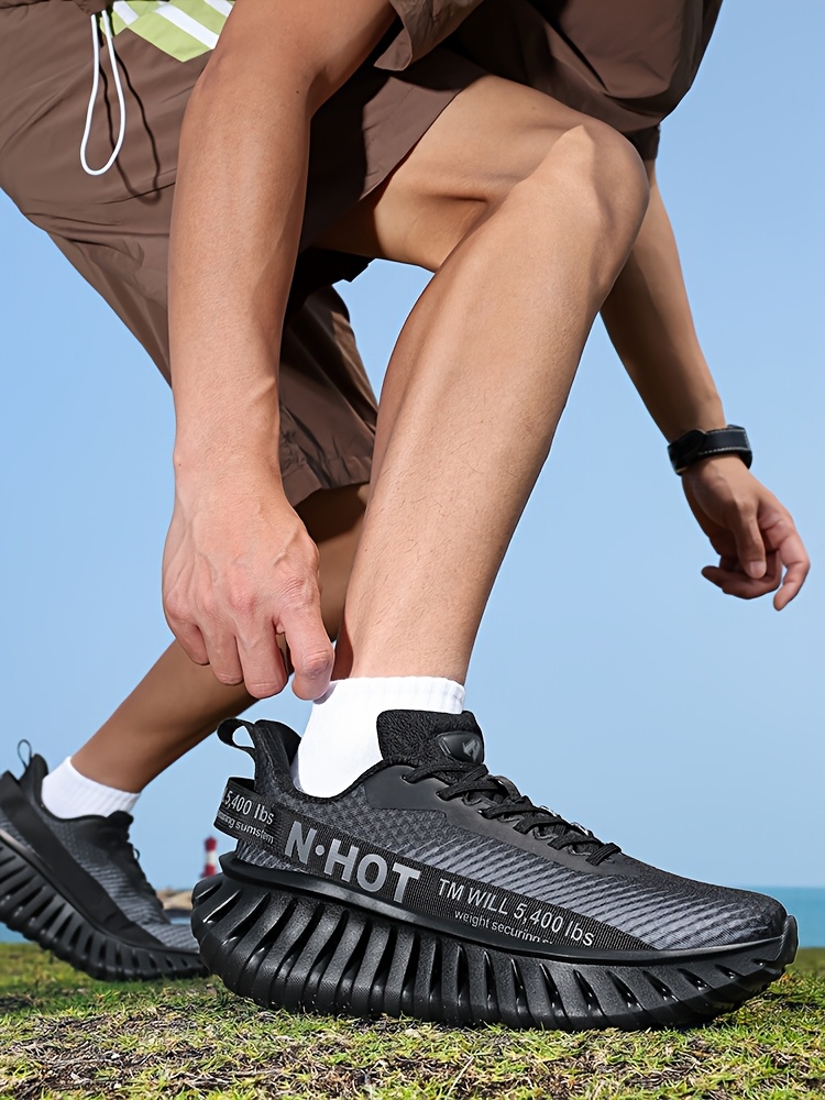 Sneakers, Men's Outdoor Trail Running Shoes, Breathable, Shock Absorption, Lightweight, Soft Sole, Training Mesh, Casual Fashion