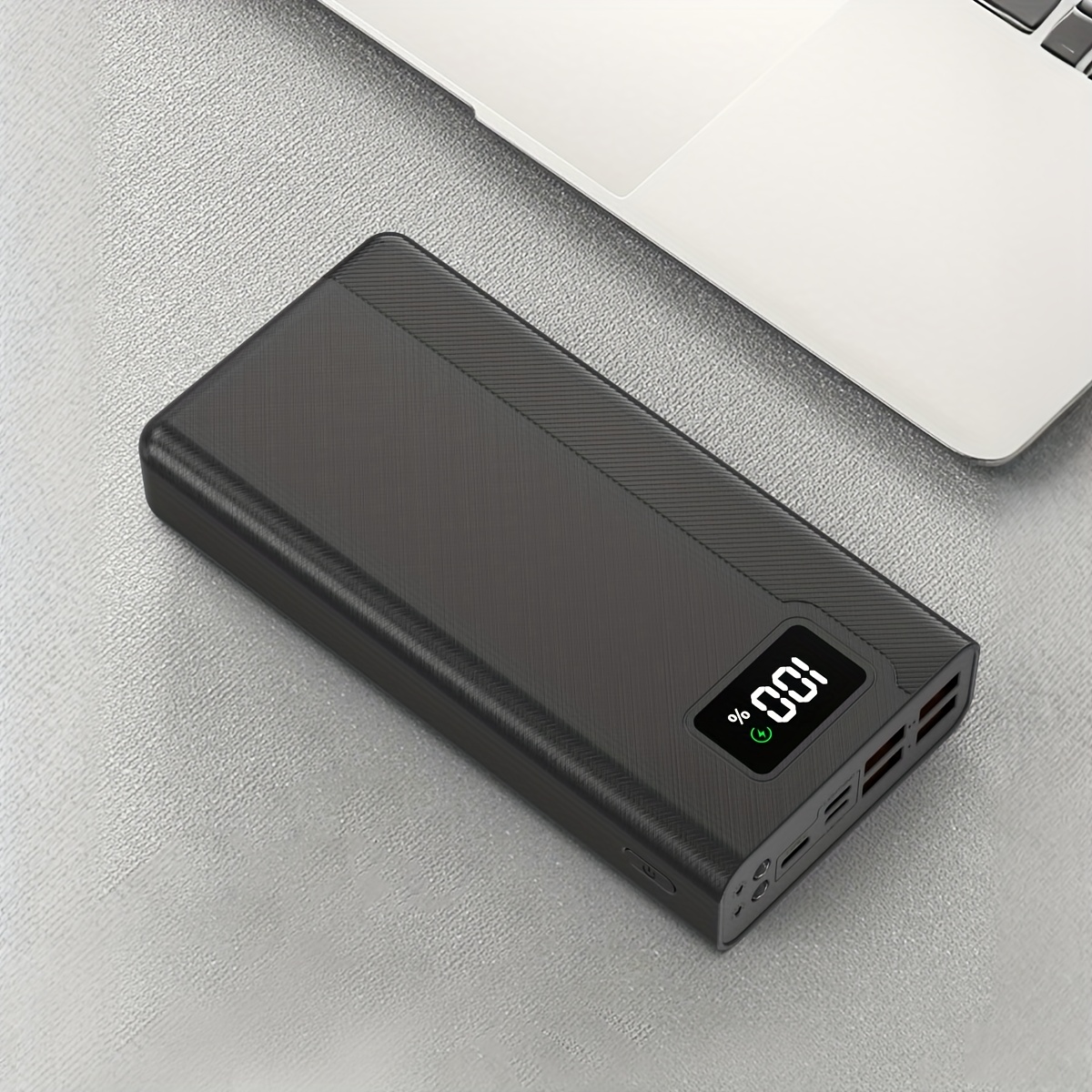 TEMU 40000mah Portable Power Bank, Outdoor Emergency Backup Battery Pack, Usb/type-c/micro Interface, Usb-a Output Compatible For Charging Of Iphone,