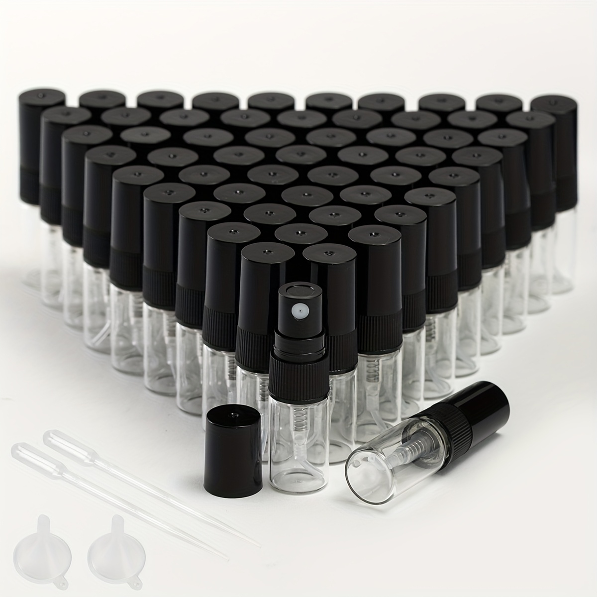 TEMU 56pcs Portable Small Spray Bottles Plastic Sprayers 2ml Spray Bottles 3ml Perfume Bottles 5ml Spray Bottles 10ml Spray Bottles