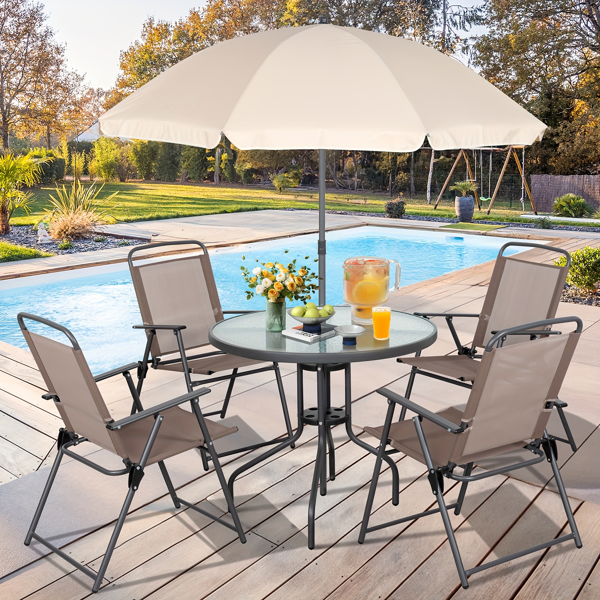 small outdoor table 4 chairs