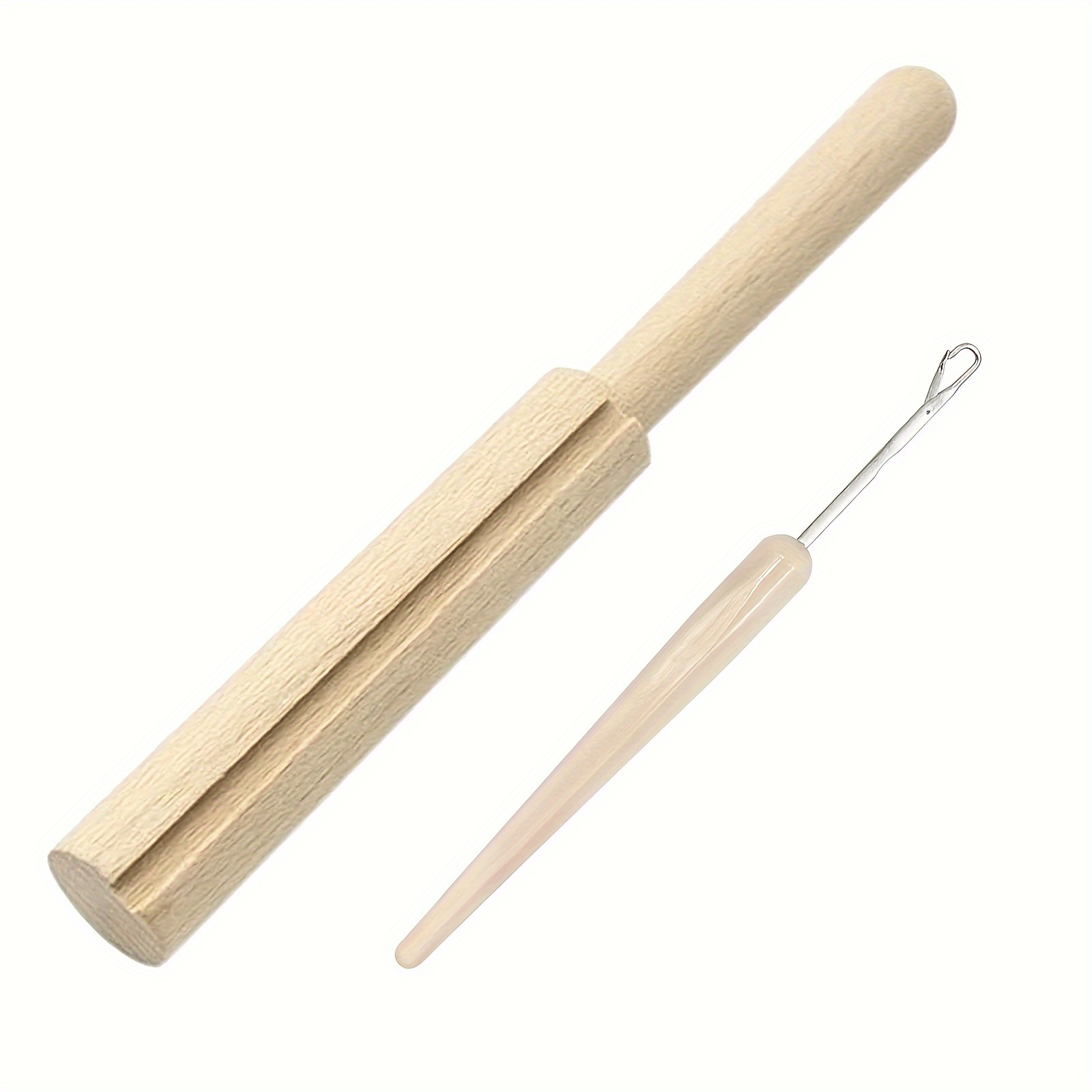 1pc Wooden Latch Hook Yarn Handy Cutter Tool-60mm Or 2pcs Yarn Handy Cutter Tool With Latch Hook Tool