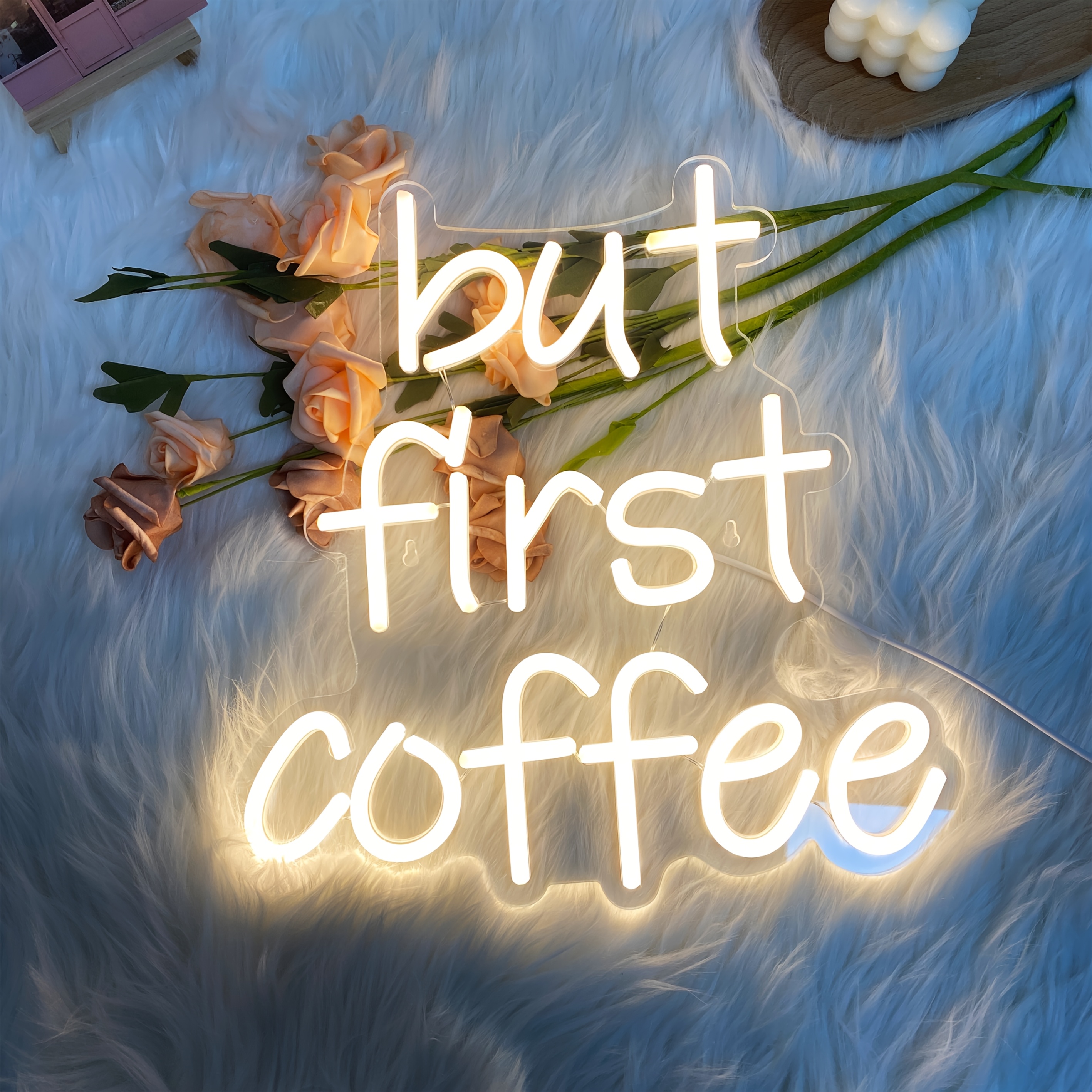 Image of Liuyang Coffee Neon Sign - Adjustable Brightness, Usb Powered. Shop, Home, Restaurant, Bar Decor. Ideal For Parties, Holidays, Housewarming, Business Wedding Decoration.