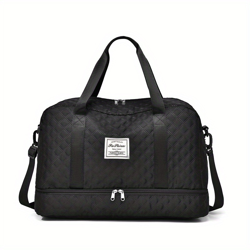 E-shop Diamant-Gitter-Design, Sport- und Fitness-Aufbewahrung mit großem Fassungsvermögen, tragbare Reisetasche mit mehreren für den Wochenendausflug,