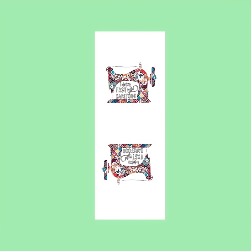 TEMU 48 piezas de etiquetas de personalizadas de moda para ropa, bolsos y peluches, con exquisitos patrones como coloridos diseños de máquinas de