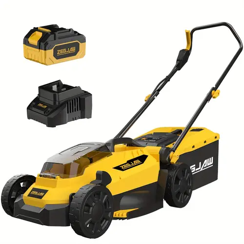 20v cordless electric lawn mower with 4 0ah battery charger 13 inch 2 in 1 mulching 5 position height adjustment 0 98 2 95 brushless motor foldable handle for care garden maintenance battery power