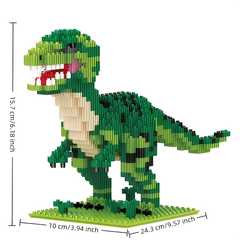 Three-dimensional Dinosaur Building Block Model