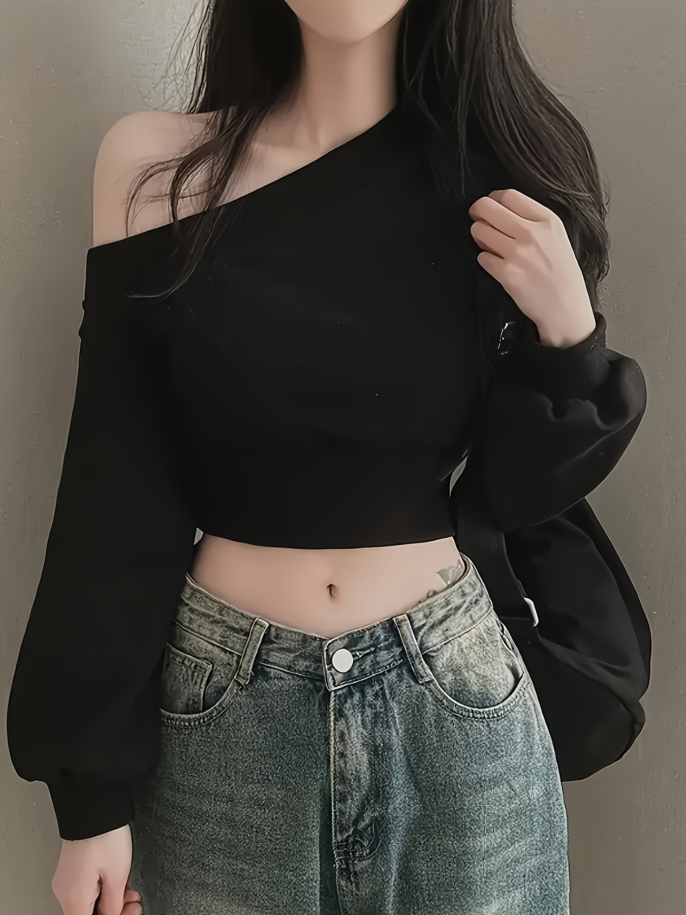 Womens Shoulder Short Long Sleeved Fitting