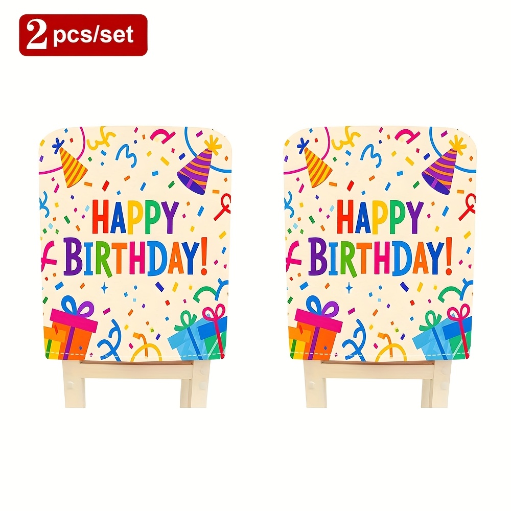 TEMU 2/4/6 piezas, Fundas para sillas con diseño de , Fundas protectoras para sillas de cocina y comedor, Fundas para sillas removibles y lavables,