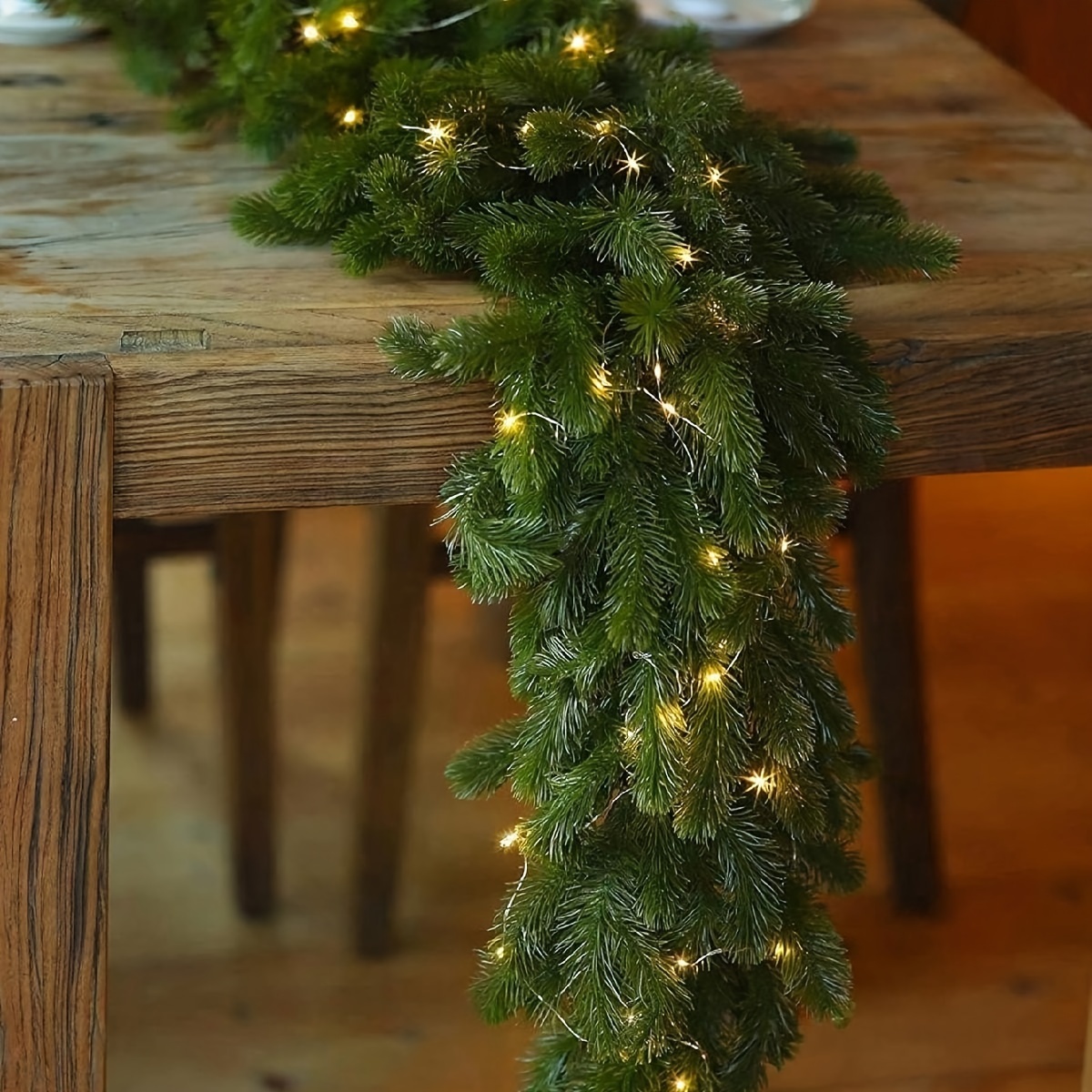 1/2 Stk./Set Knstliche Weinrebe, Weihnachtsdekoration Grne  Tannenzweig-Weinrebe Kranz, Knstlicher Tannenzweig fr * * fr  *dekoration, Treppengelnderdekoration * Dekoration Kranz Weinrebe