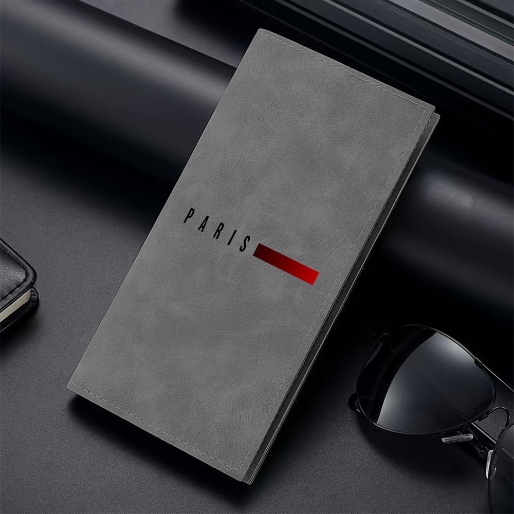 TEMU 1 Long Wallet With Patterned Design Blackmultiple Card Slots And Large Capacity It In Gray And Dark Gray Featuring Soft And Fashionable Colors