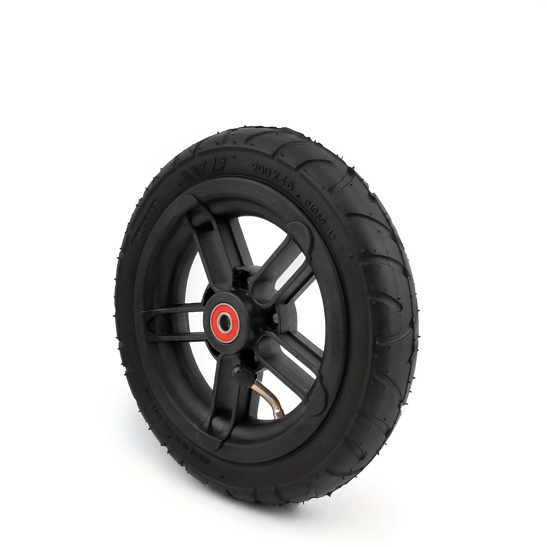 8 Inch Pneumatic Wheel, 8 Inch 200x45 Wheel Rim And Tires Set Shock Absorption For Electric