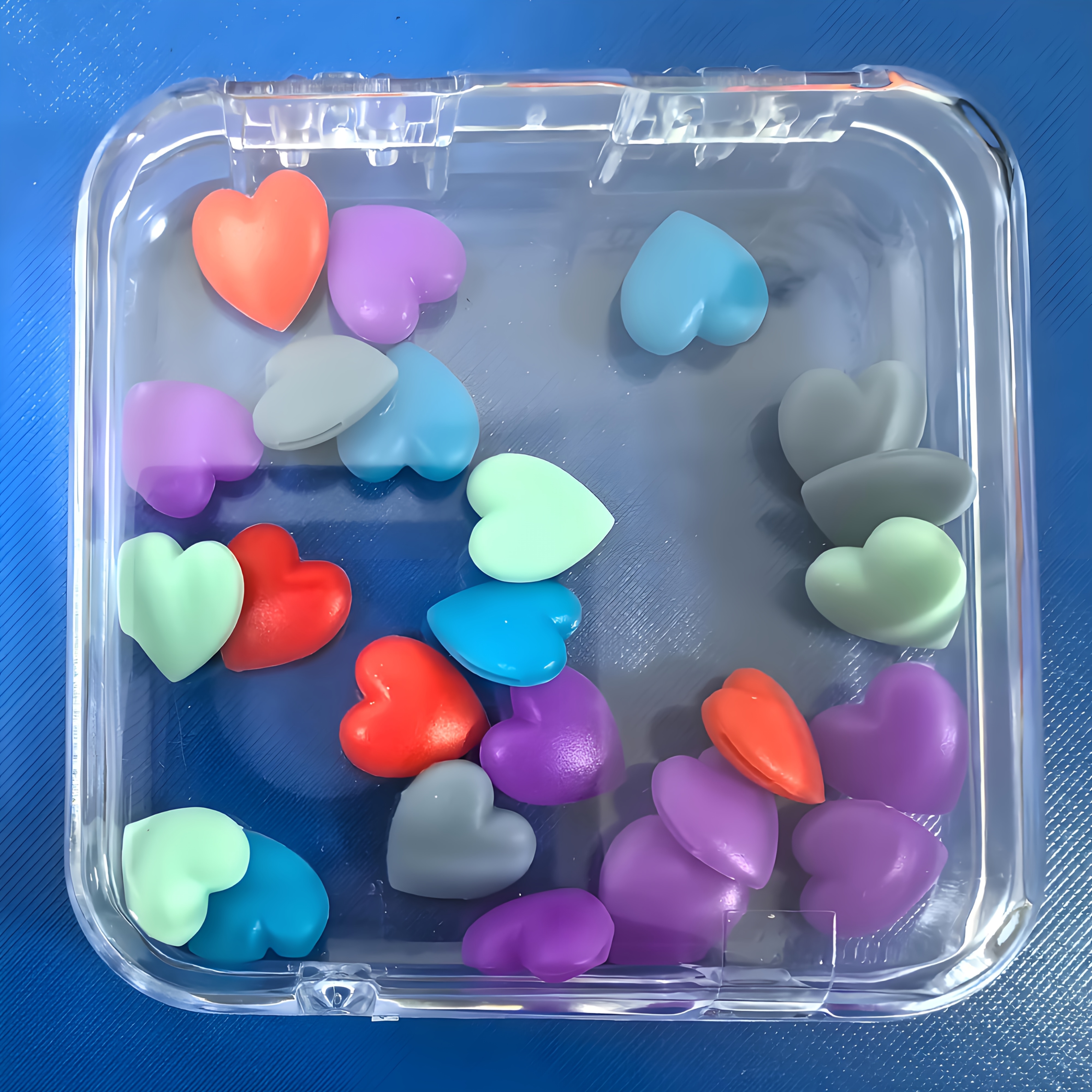 TEMU 24pcs/random Colors - | Heart-shaped Eyeglass Ear Hooks | Anti-slip Glasses Accessories | Non-slip & Anti-drop | Comfortable & Ear-friendly |