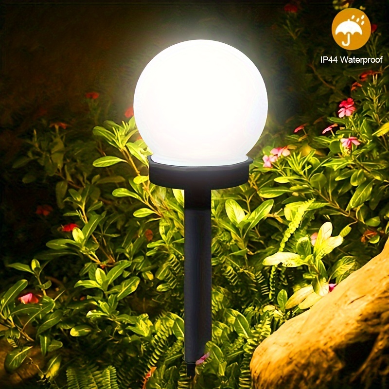 

3 Pack Solar Lights Outdoor, Solar Led Powered Garden Light For Yard Patio In-ground Spike Pathway