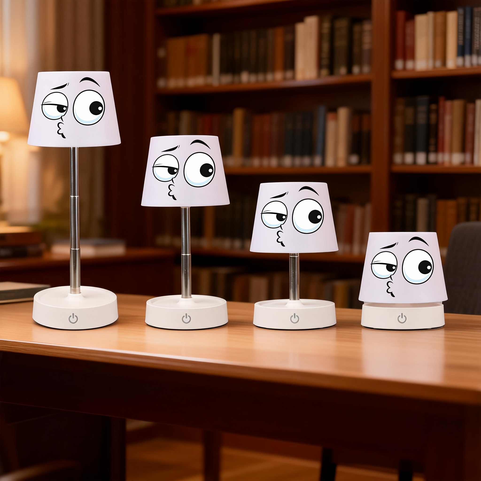 Meme Series Wireless Rechargeable Desk Lamp, Height-Adjustable