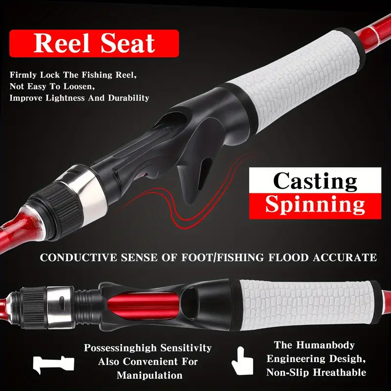fishing rod 2pc spinning casting fishing pole 30 - Temu fishing rod 2pc spinning casting fishing pole 30 - Temu