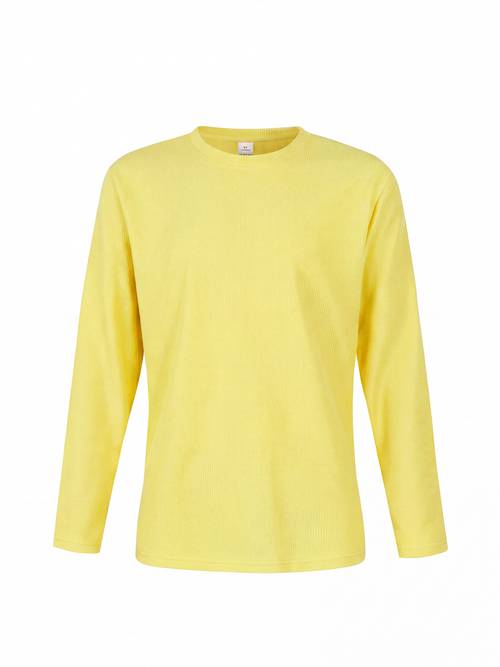 camiseta de punto gofrado transpirable para hombre de larga, /otoño, para exteriores y deportes, cuello casual, color liso, corte regular, material microelástico, elástico, corte entallado, cuello ,