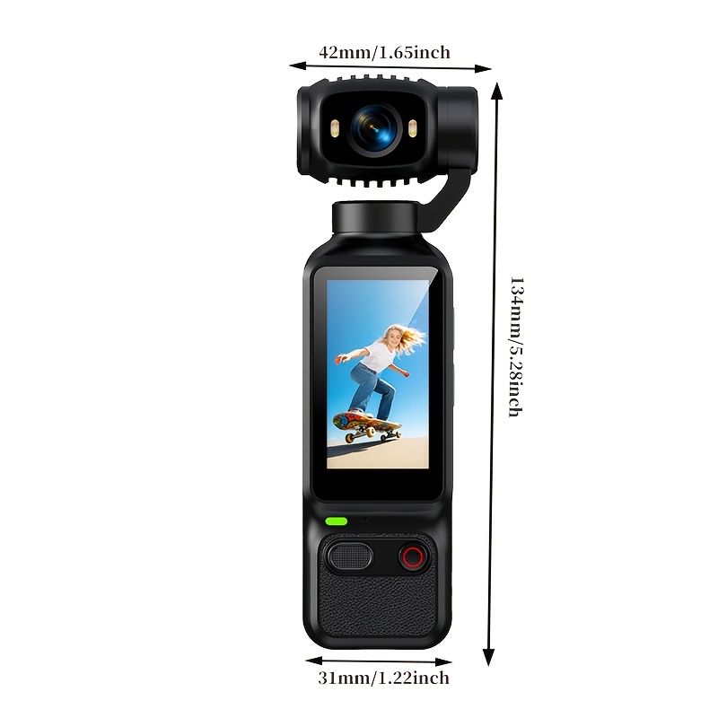 handheld camera 1080p video 1800mah battery 1 97 inch screen with 180 90 rotatable lens portable action camera suitable for vlogging Product details 0