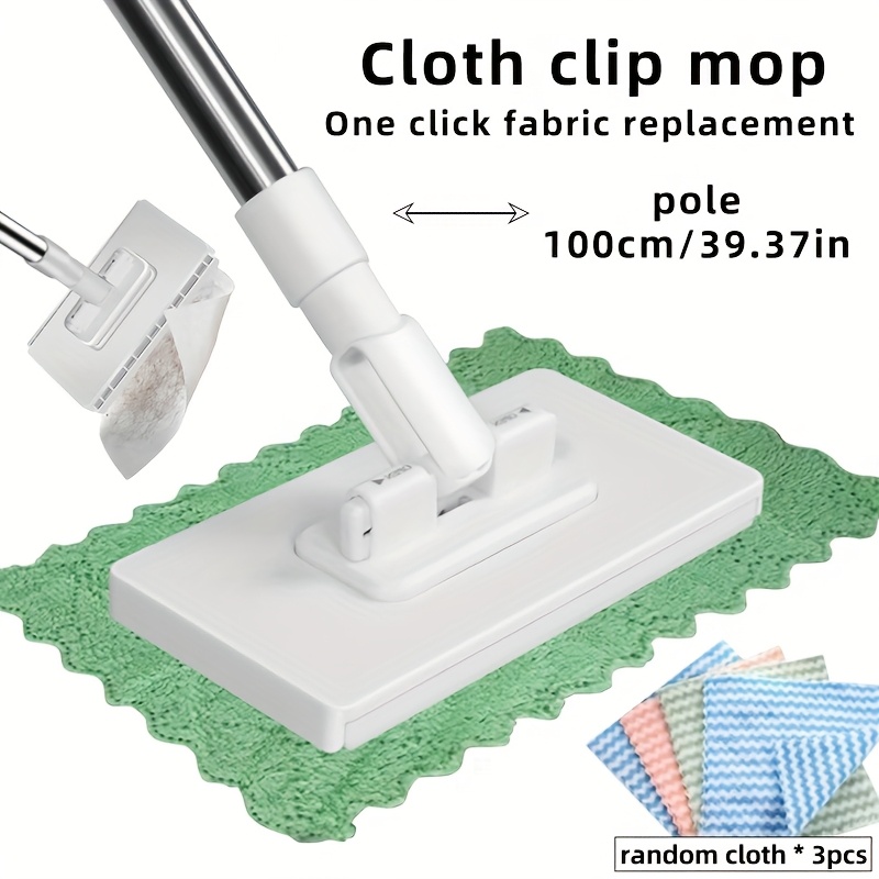 4 ks: 1 automatický systém mopu bez použitia rúk + 3 čistiace handričky (náhodné farby), funkcia výmeny handričky na jedno kliknutie, odolná abs konštrukcia, kompatibilné so štandardnými čistiacimi handričkami, vhodné pre kuchyne, kúpeľne, okná a podlahy