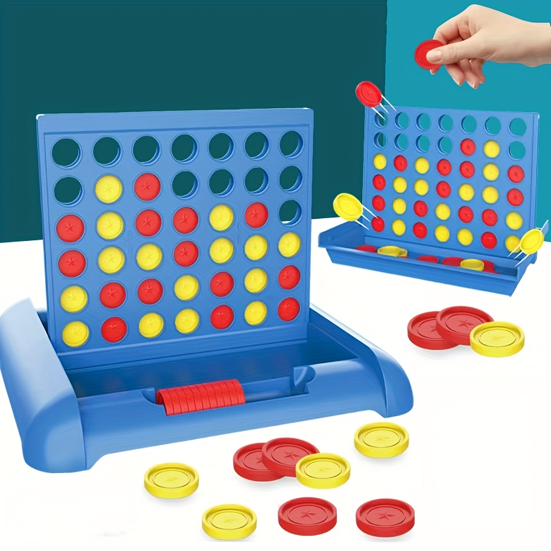 Portable Four-in-One Game, Suitable for Family Interaction and Travel, Foldable and Easy to Carry, Pocket Chessboard, Ideal Gift