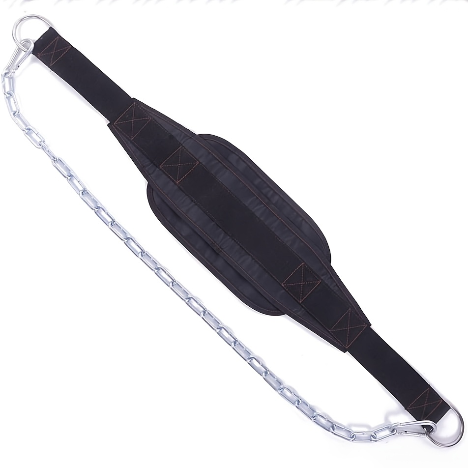 Weighted Pull Up Belt, Weighted Belt For Pullups Pull-up Belt With Iron Chain Fitness Drop Weight Equipment Gym Dip Belt For Bodybuilding Building Pull Up
