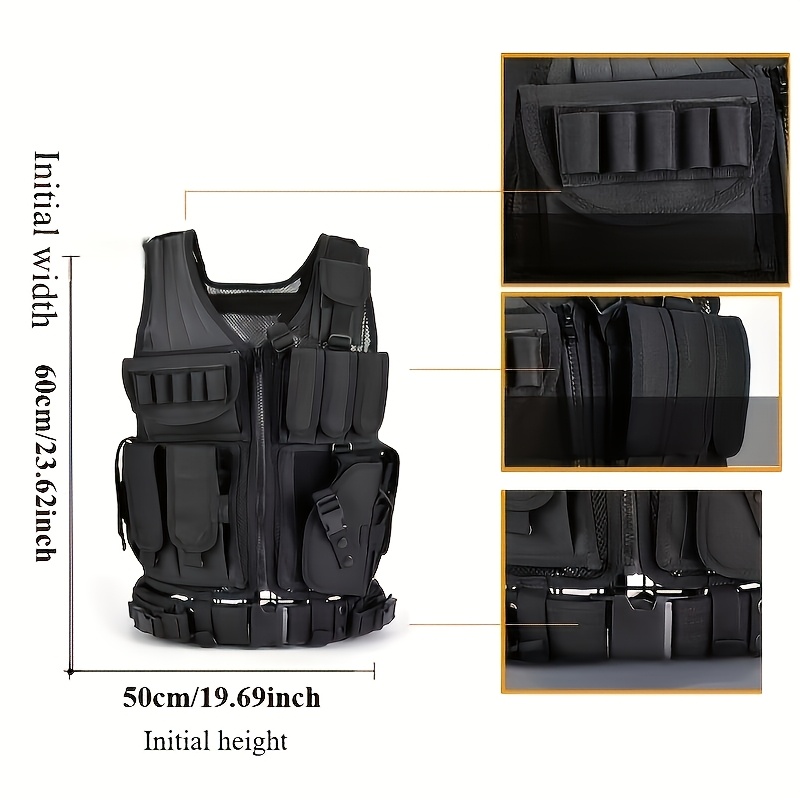 multi functional vest with detachable belt and pockets outdoor gear compact compatible standard pockets cool live action cs Product details 0