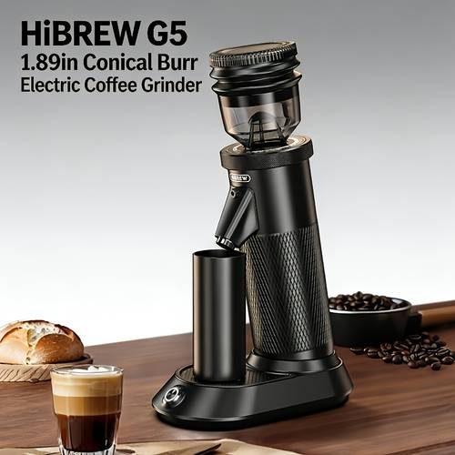 item picture electric coffee grinder conical burr grinder simple and portable coffee bean grinder stylish and durable suitable for espresso and coffee for kitchen and 5