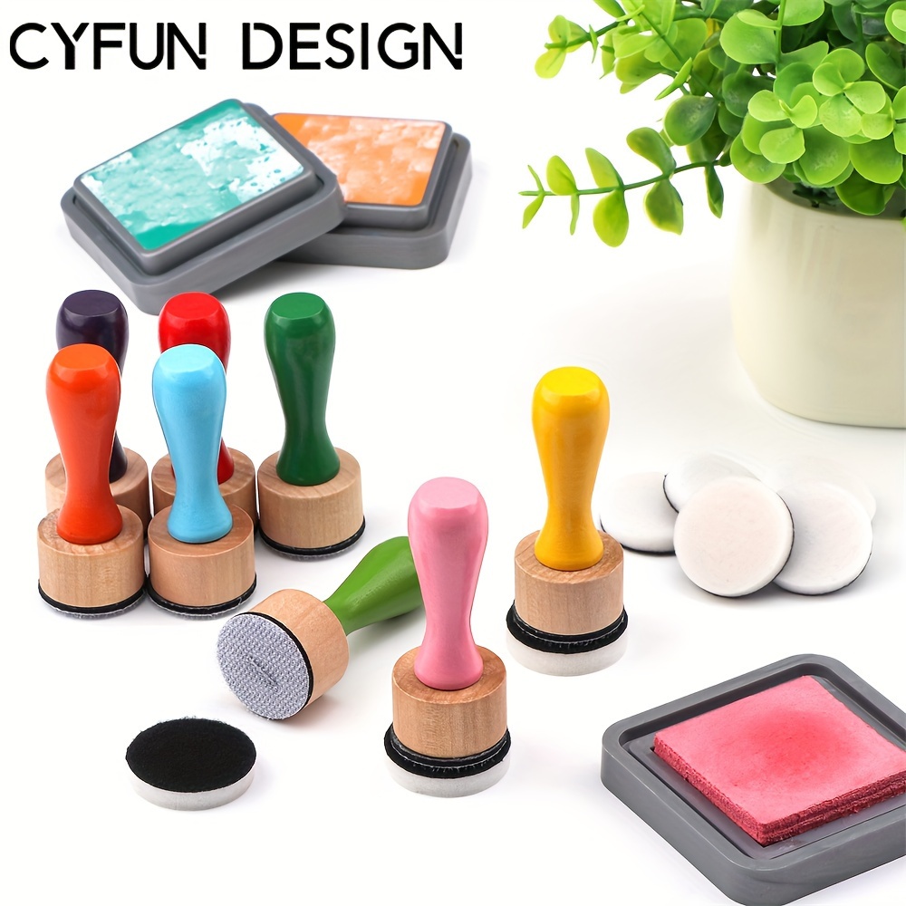 

Cyfun Design Mini Ink Blending Tools Set With Replacement Foam Pads, Uncharged, Multi-colored, Bundle For Diy Scrapbooking, Craft Cards, And Background Creation