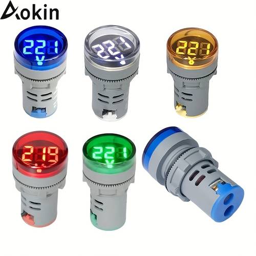 5 ac voltmeter with led display voltage meter 20 500v compatible suitable for 110v 220v systems residential workshop voltage monitoring no