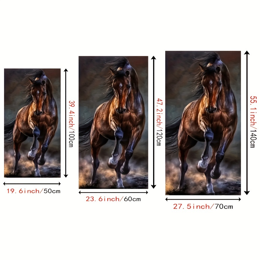 TEMU 1pc Horse Poster, Art Design, Fashion Home Decor, Gift For , Family, Suitable For Living Room, Bedroom, Office, Kitchen, Bar Wall Decor,