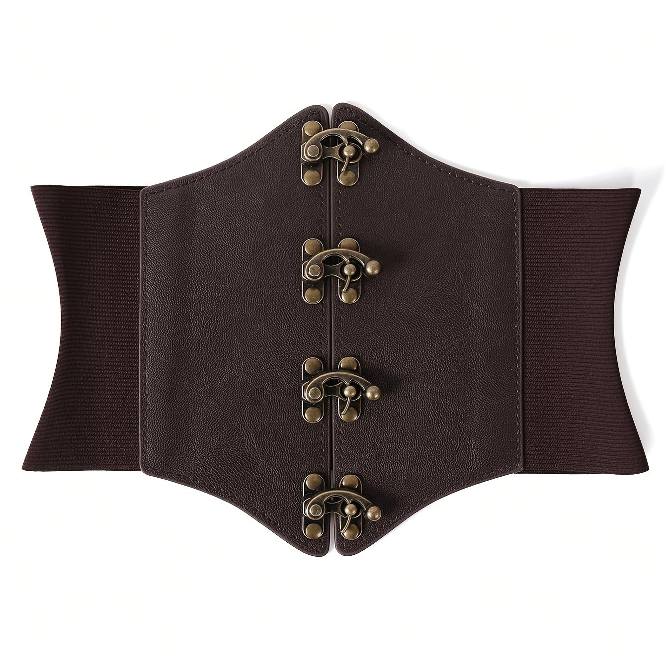 TEMU 1 pieza Cinturón elástico ancho de cintura para mujer, color , faja de cintura ancha, adecuado para decoración de vestidos y uso diario