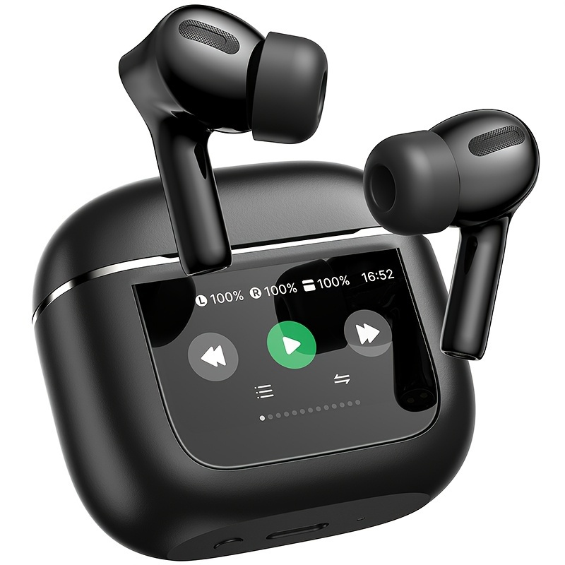 

Wireless Earbuds With Smart Touch Screen Charging Case 50h Stereo Ear Buds Bt 5.3 Smart Earphones Headsets With Mic For Laptop Pad Phones