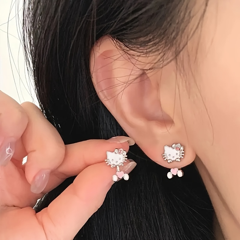 

Sanrio Hello Kitty Charm Earrings For Women - Multifunctional Alloy , Parties & Gifts