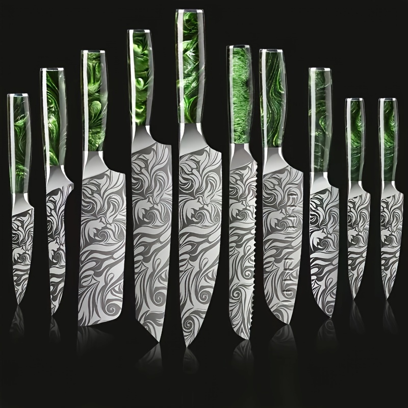 Damascus Chef Knife Set Perfect Package Opening Hunting - Temu Canada