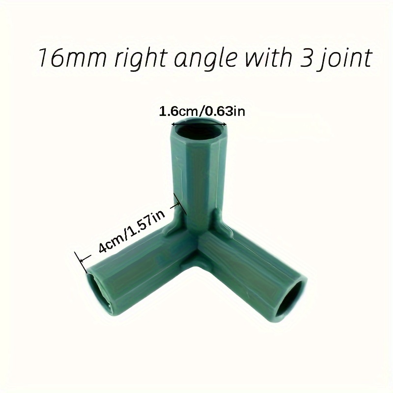4pcs Support Post Fittings Garden Support Post Connector Plastic Connector Greenhouse Frame Connector Plant Support Stand Gardening Tool