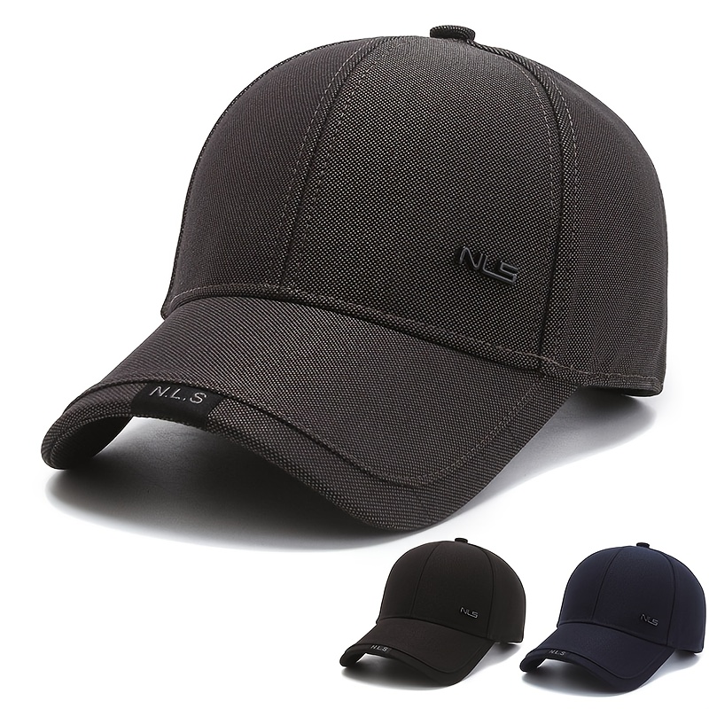 Adjustable Curved Brim Hat for Men, Perfect for Casual Outdoor Wear