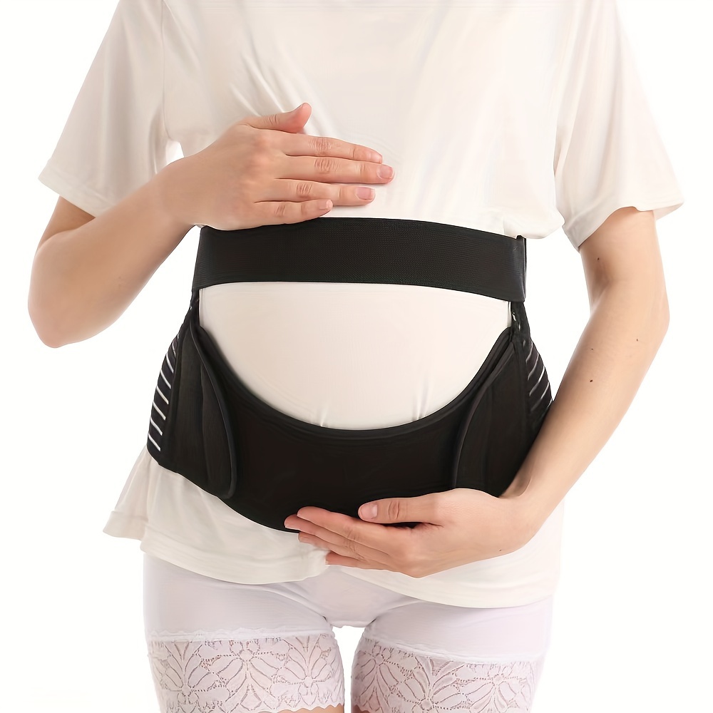 Women's Maternity Solid Belly Support Belt Adjustable Waist - Temu