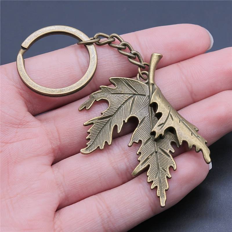 Antique Brass Crocodile Animal Carved Statue - Small Figure Keychain Pendant Ornament Gift