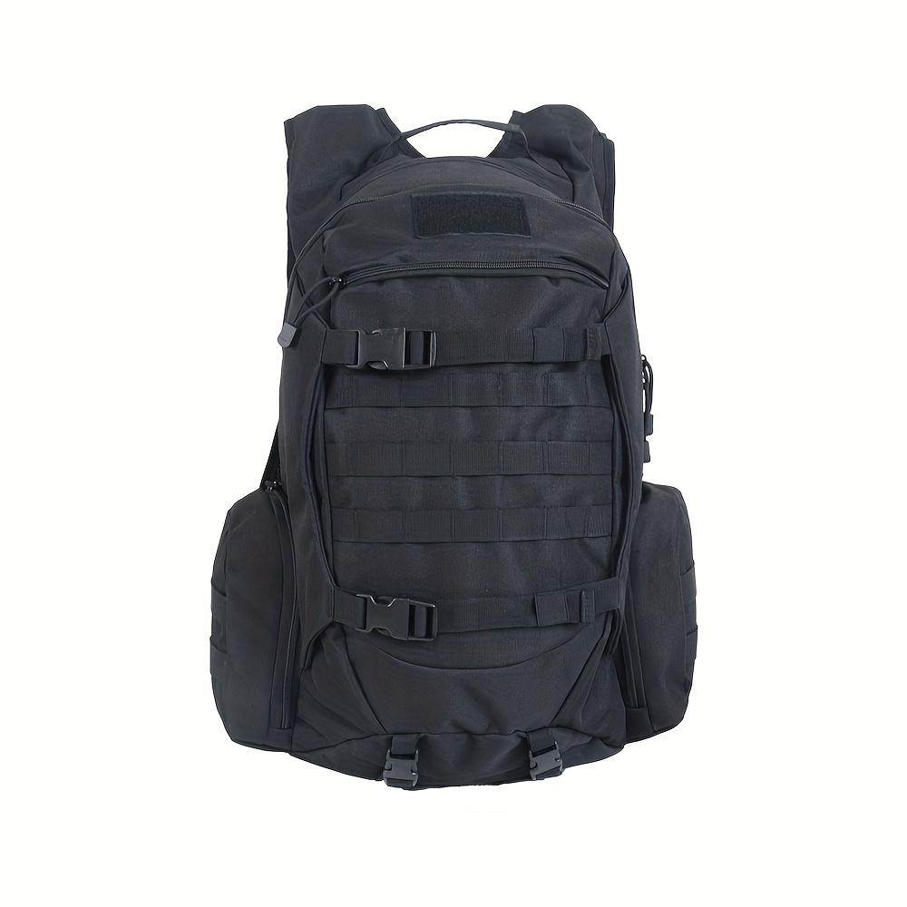 45l Tactical Camouflage Backpack For Men - Olive Green Polyester Hiking & Camping Backpack With Adjustable Shoulder Straps, Molle Webbing, And Multiple Compartments For , Camping Gear
