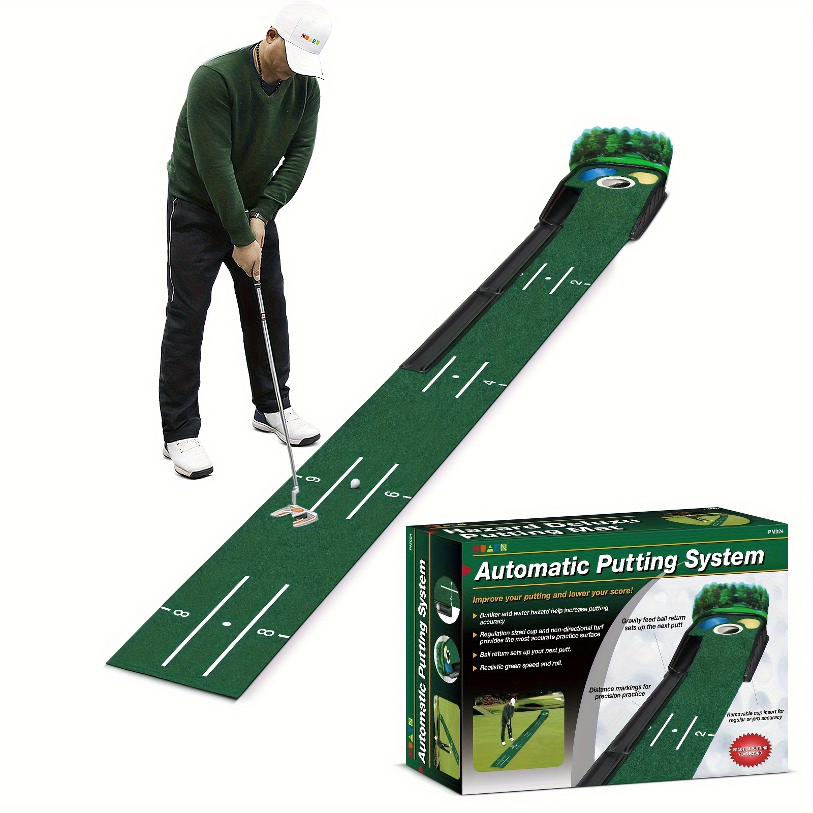 

Golf Putting Mat - Golf Putting Mat, 8ft Putting Mat 3d Backplate, And