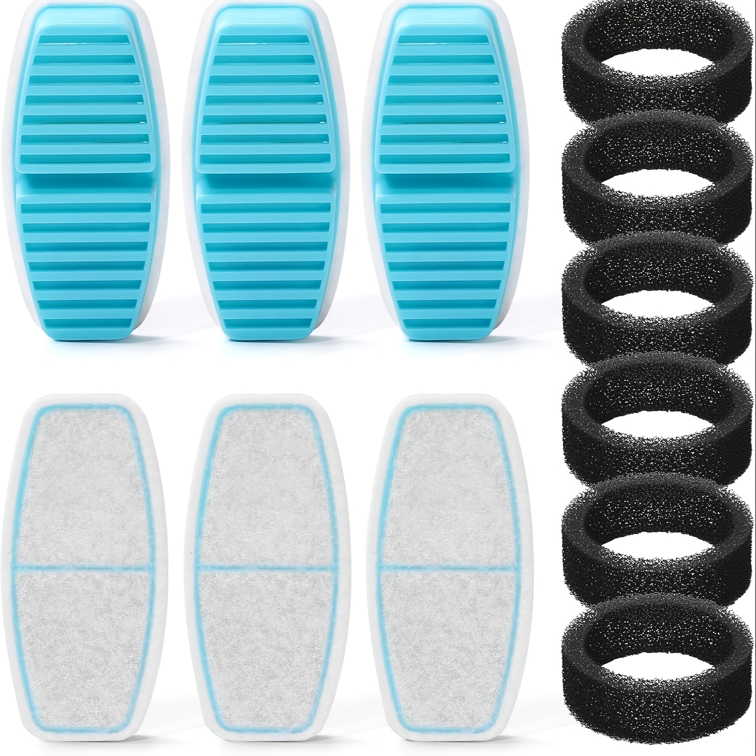 Image of 6pcs Automatic Water Dispenser Filter Cartridge For 7l Pet Cat Water Feeding &watering Supplies Accessories Pet Water Fountain Filters Set No Pet Water Feeder