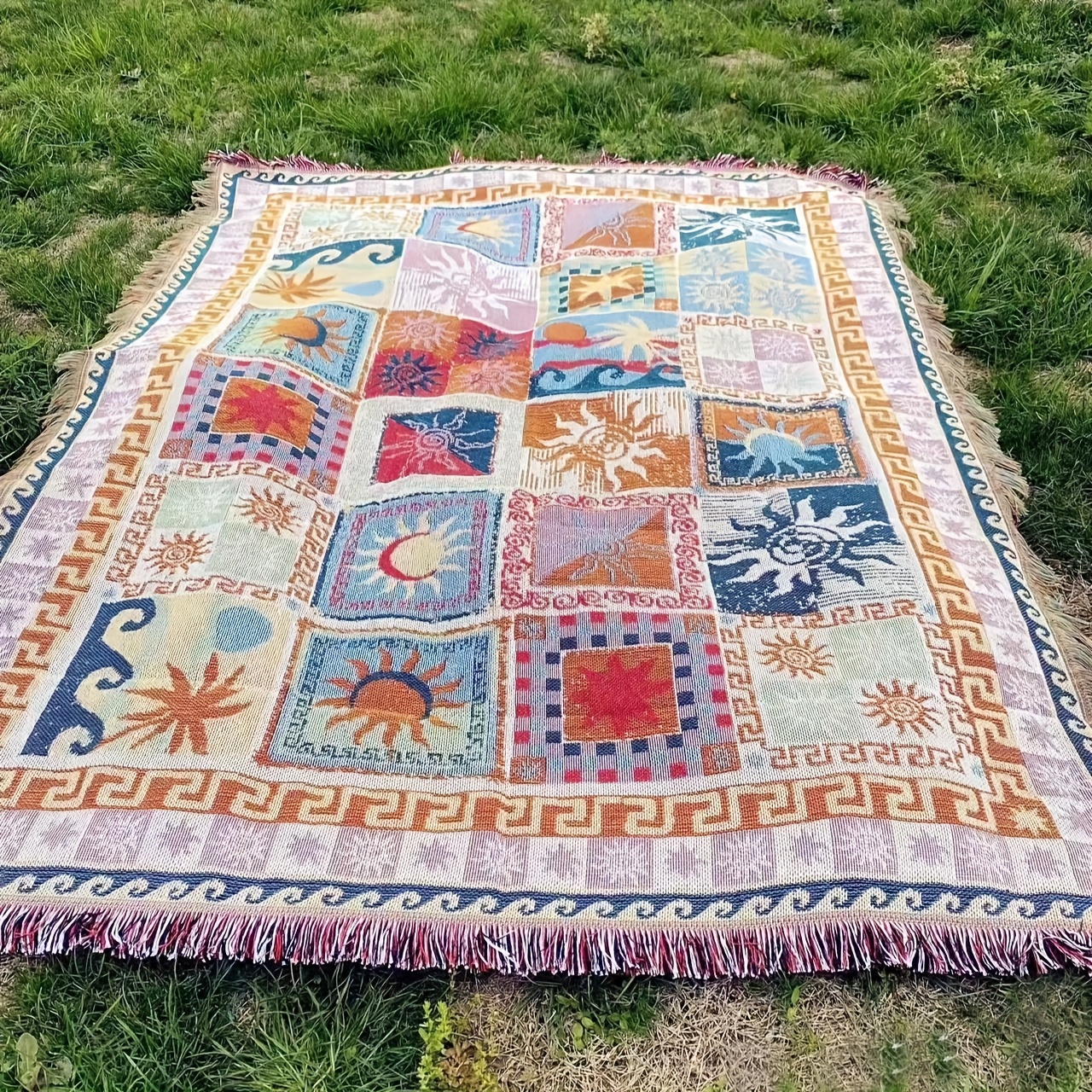 TEMU A Durable And Thick Picnic Mat For Outdoor Use, Suitable For Camping, As A Beach Towel, Machine Washable, Warm Photo Tent Mat, Tear-resistant