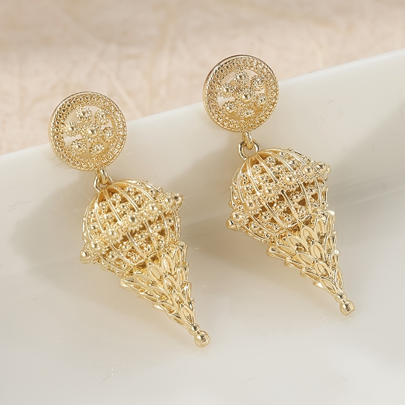 E-shop Damen Vintage Ohrringe - KC Statement Hängeohrringe, Eleganter Boho Party Schmuck für Hochzeiten, Formelle Anlässe - Ganzjährige Luxus Ohrringe,